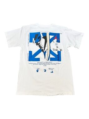 👁️ Off-White x Travis Scott x Jordan Graphic T-Shirt Size Medium